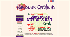 Desktop Screenshot of nutmilkbag.rawsomecreations.com