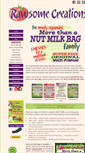 Mobile Screenshot of nutmilkbag.rawsomecreations.com