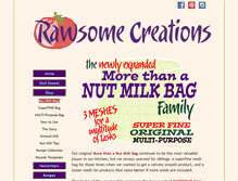 Tablet Screenshot of nutmilkbag.rawsomecreations.com